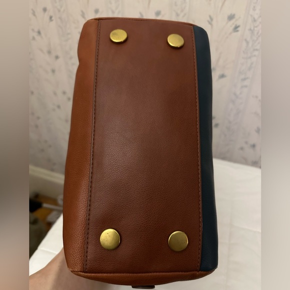 Fossil Colorful Striped Leather Satchel - Picture 8 of 16